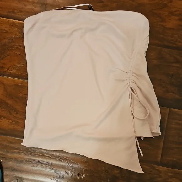 GARAGE Strapless Ruched Side Tank Top - Picture 2 of 2